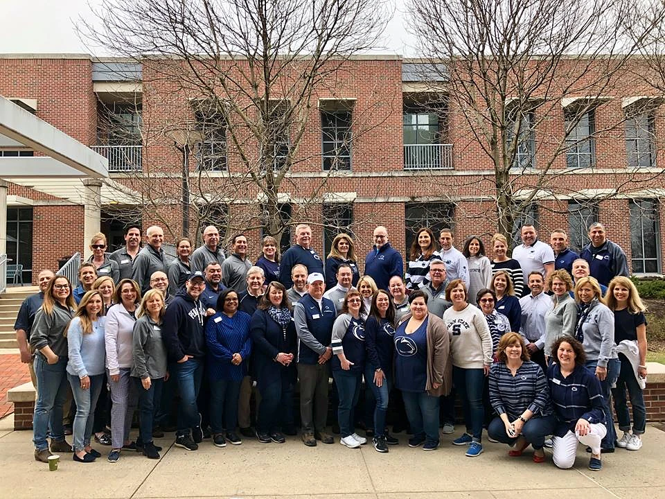 This is a photo of the Penn State Parents Council members posing for a photo. 