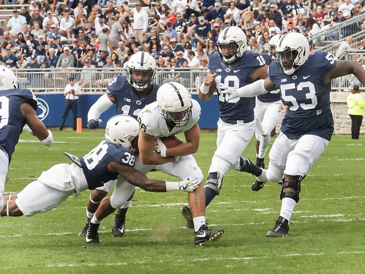 Penn State football's annual Blue-White Game is set for 2 p.m. on April 23 at Beaver Stadium. Credit: Patrick Mansell / Penn State. Creative Commons