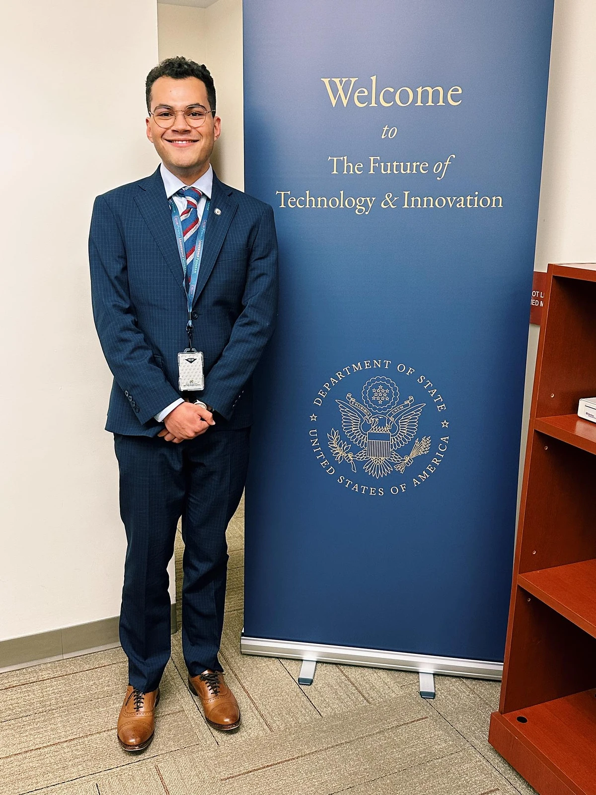 After graduation, Rodriguez will fulfill his lifelong dream of working with the federal government through a full-time position with the U.S. Department of State — the continuation of his participation in the department’s Colin Powell Leadership Program internship this spring, made possible through the University’s Federal Cyber Corps Scholarship for Service program.  
