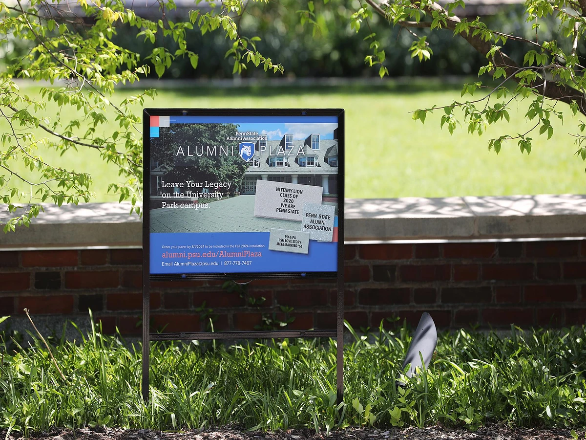 Leave your legacy on the Penn State University Park campus with a paver in Alumni Plaza. Credit: Penn State Alumni Association. All Rights Reserved.