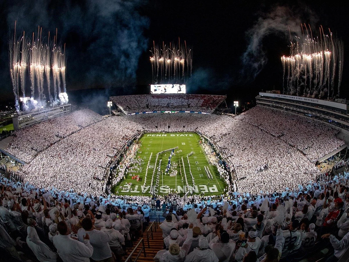 The 2024 Penn State White Out will take place on Nov. 9, when the Nittany Lions take on the Washington Huskies. Credit: Penn State Athletics. All Rights Reserved.