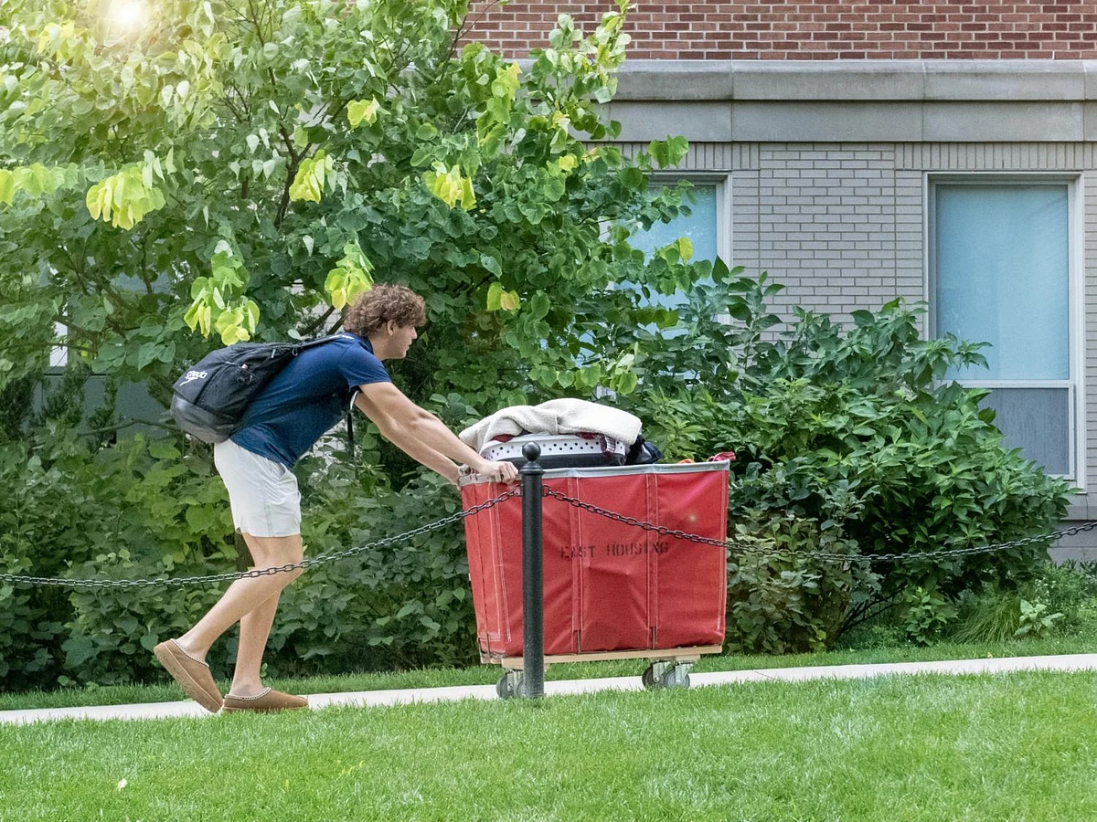 All core student resident parking lots  — Lot 22 (Eastview Terrace), Lot 42 (Nittany Apartments), Lot 81 (South/Pollock Halls) and Lot 82 (East Halls) — will be reserved for 30-minute unloading beginning Sunday night, Aug. 18, for student move-in. Students who purchase permits for these areas may move back to their assigned area beginning at 6 p.m. Sunday, Aug. 25. Credit: Patrick Mansell / Penn State. Creative Commons
