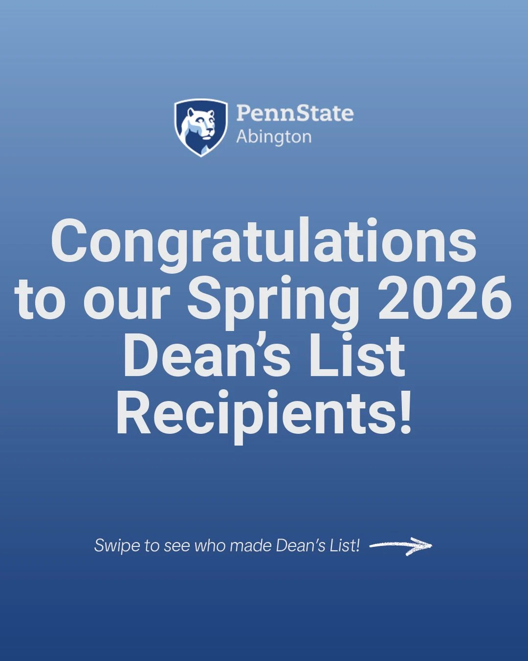 Dean's List Spring 2026 | The Penn State Parent & Family Hub